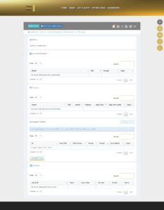 client dashboard